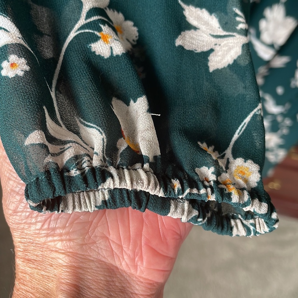 Torrid Dark Green Floral Dress - Picture 9 of 13